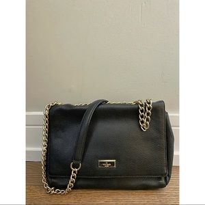 Kate Spade Pebble Leather Handbag with Gold Chain Shoulder Strap
